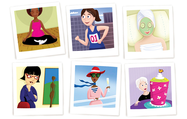 Fun icons and Illustration by Barbara Fiore